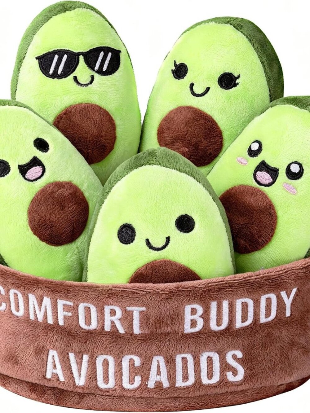 Emotional Comfort & Support Plush Avocados, Squishy Stuffed Animals